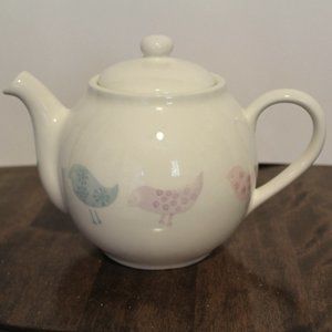 IKEA 6 cup teapot (made in Portugal) with multicolour birds